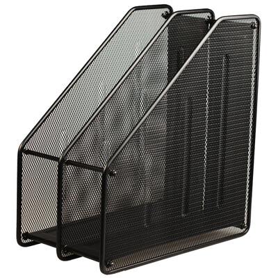 

SUNWOOD 2-Tier Desk Shelf / Desktop Magazine File Literature Holders Organizer
