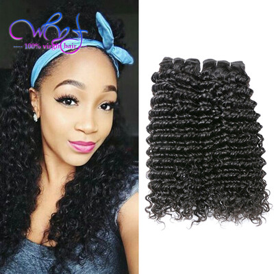 

WYF Unprocessed Deep Wave Virgin Hair Weft 3 Bundles Wet and Wavy Brazilian Human Hair Deep Wave 8A Cheap Brazilian Virgin Hair