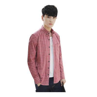 

Футболка с длинным рукавом Lawon с длинным рукавом Мужская мода A082-C109 Pink XXXL
