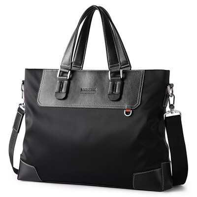 

BOSTANTEN BOSTANTEN men&39s handbag canvas horizontal section briefcase casual shoulder bag male bag Messenger Oxford cloth computer bag tide B1163173 black