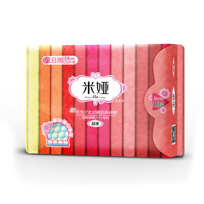 

Mia mia sanitary napkins new girls 240 ultra-thin 20 sets of new&old packaging random distribution