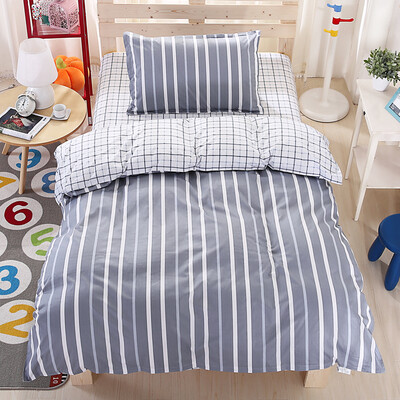 

Jiuzhou deer suite home textile bed pieces sets of quilt bed linen cotton twill single student three-piece fashion home 12 m bed 160 210cm