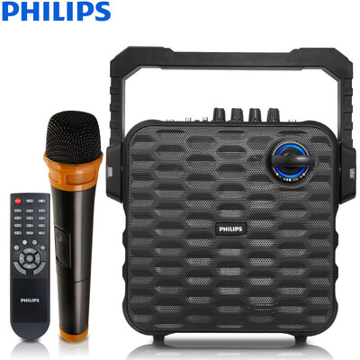 

Philips (PHILIPS) стерео динамики на открытом воздухе кадриль звук стерео высокомощный портативный стерео мини-портативный стерео Bluetooth беспроводной микрофон USB красный SD60 / 93