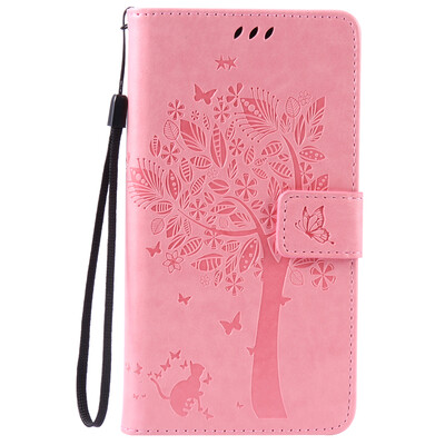 

Pink Tree Design PU кожа флип крышку кошелек карты держатель чехол для HUAWEI HONOR 4X