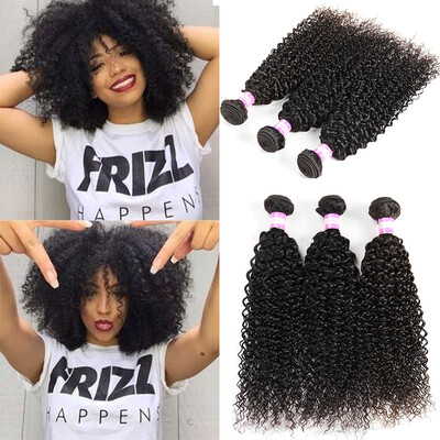 

Brazilian kinky curly virgin hair 3 Bundles 100 Unrpocessed Virgin Brazilian Hair Weave Bundles