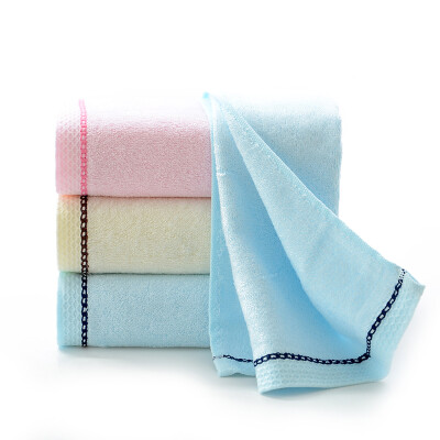 

Bamboo bamboo fiber towel soft and comfortable skin-friendly bamboo charcoal wash towel color side section pink