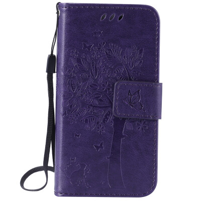 

Purple Tree Design PU кожа флип крышку кошелек карты держатель чехол для IPHONE 5