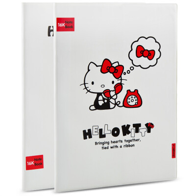 

Guang Guang GuangBo 16K64 Zhang Notebook Diary of the plastic sleeve Hello Kitty pattern random KT81017