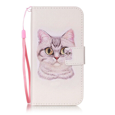 

Короткие волосы Cat Дизайн PU кожа флип Обложка Кошелек Карты Держатель чехол для Google Pixel XL