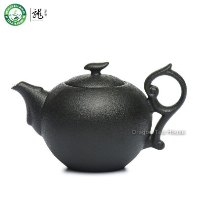 

Black Zen Ceramic Chinese Teapot Gongfu Tea Brewing Serving Teaware 180ml 608oz