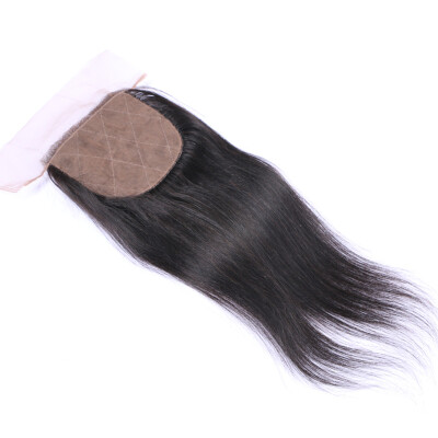 

Favor Hair Silk Based Human Hair Lace Closure With Baby Hair 4x4 inch Silk Top Closure Silky Straight