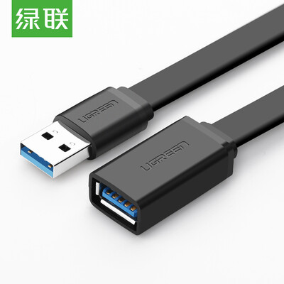 

Зеленый сустав (UGREEN) расширение USB3.0 кабель для высокоскоростной передачи данных женский AM / AF кабель мыши клавиатуры U диск читателя плюс линия длиной 0,5 м с плоским 30128