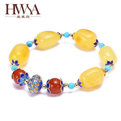 

Ai Hua Shang HWSA with the form of amber beeswax hand with a certificate