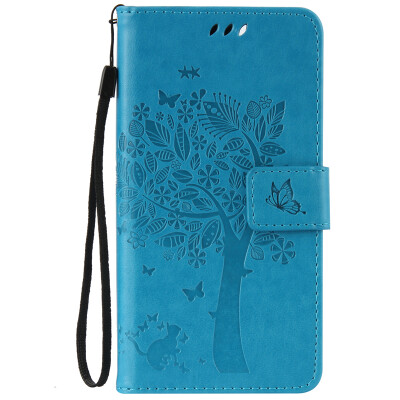 

Blue Tree Design PU Leather Flip Cover Wallet Card Holder Case for WIKO LENNY 3