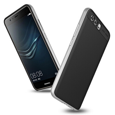 

KOOLIFE bumblebee Huawei P10 mobile phone case silicone shatter-resistant soft shell all-inclusive shell for Huawei P10 mobile phone set space silver