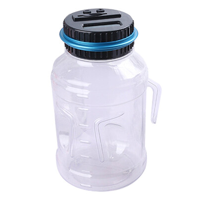

Tropical forest creative transparent piggy bank large automatic counting piggy bank children coin tube piggy bank birthday gift send boy girl children CQ12