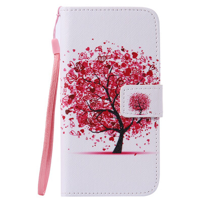 

Flower Design PU Leather Flip Cover Wallet Card Holder Case for LG K10