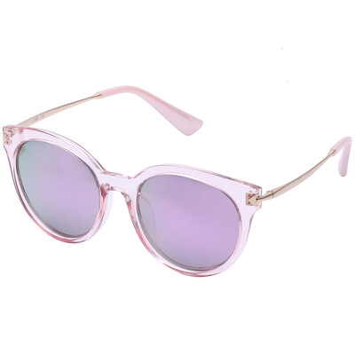 

LOHO sunglasses female 2017 new tide fashion personality round face retro glasses female tide sunglasses LH13604 transparent powder