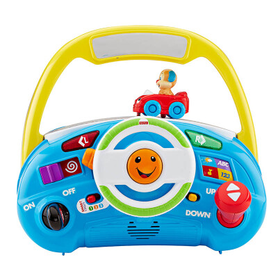 

Fisher-Price puzzle educational toys Phi Phi learning steering wheel (bilingual) DPB03