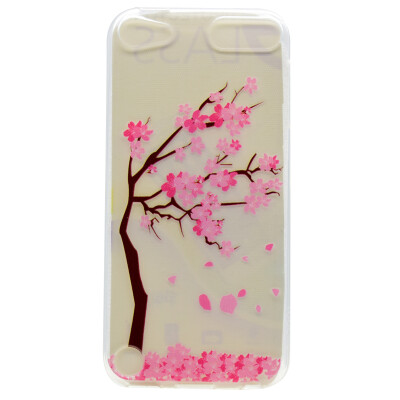 

Cherry tree Pattern Soft Thin TPU Rubber Silicone Gel Case Cover for iPod Touch 5