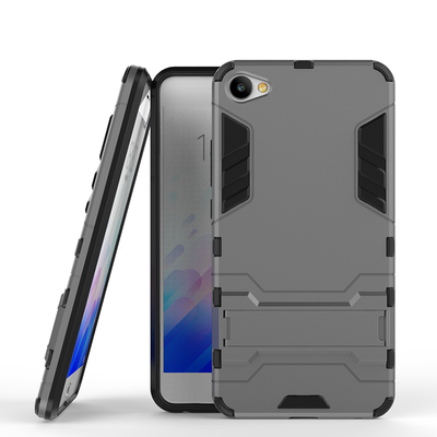 

Серый Slim Robot Armor Kickstand Ударопрочный жесткий корпус из прочной резины для MEIZU X