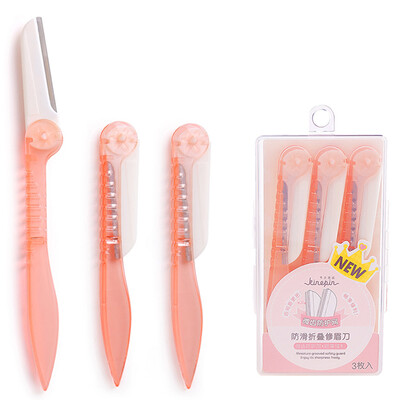 

Today&39s Yi goods non-slip folding eyebrow knife 3 eyebrow eyebrows can be easy to protect the net is not easy to cut the skin easy to carry