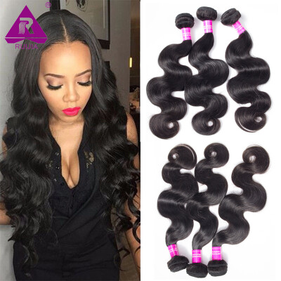 

8A Peruvian Virgin Hair Body Wave 3 Pcs Weave Bundles Unprocessed Peruvian Body Wave Virgin Human Hair Natural Color Peruvian Hair