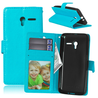 

BlueStyle Classic Flip Cover with Stand Function and Credit Card Slot for Alcatel Pixi 3 4.5