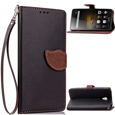 

Black Design PU Leather Flip Cover Wallet Card Holder Case for Lenovo Vibe P1