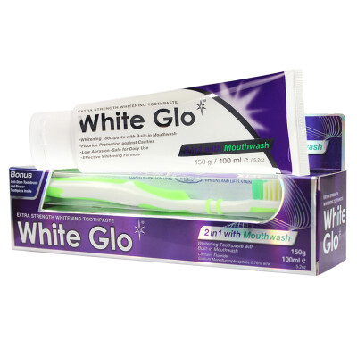 

Хуэй Бао (белый Glo) бис для полоскания рта Whitening Kit зубной пасты (паста 150г + зубная щетка межзубные щетки 1 пакет) импортируется из Австралии