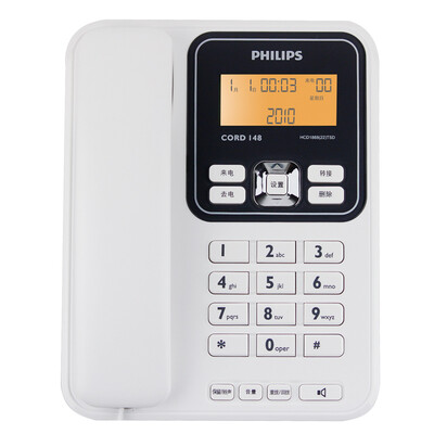 

Philips (PHILIPS) CORD148 Caller ID телефон / домашний стационарный / офисный компьютер белый