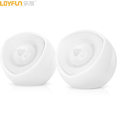 

Leo (LOYFUN) LF-910 2.0-channel mini USB computer desktop speaker audio control notebook audio (white)