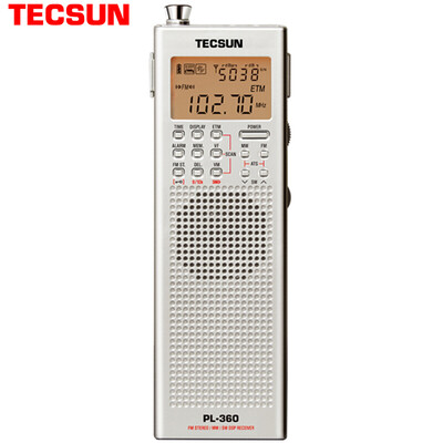 

(Tecsun) радио полный спектр пожилых четырех или шести английских слушаний в колледже вступительный экзамен тест цифровой демодуляции стерео полупроводник (серебро) PL360