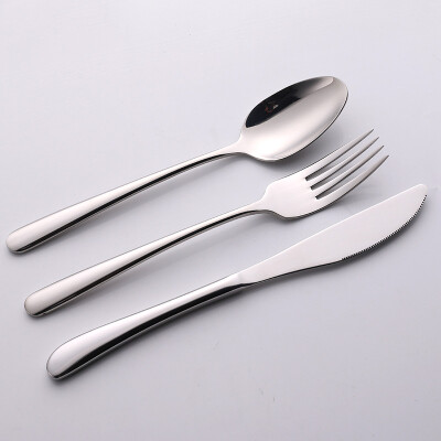 

Jingdong Supermarket] Sunshine flying song 304 stainless steel tableware steak knife main meal fork main meal spoon three-piece suit suit