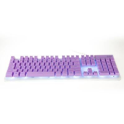 

Black Jazz (AJAZZ) Crystal Warrior Backlit Keyboard AK6 Purple
