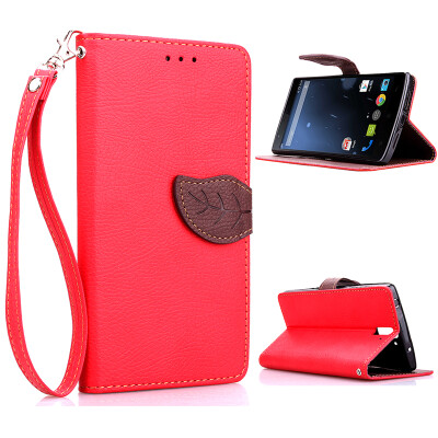 

Red Design PU Leather Flip Cover Wallet Card Holder Case for One Plus One