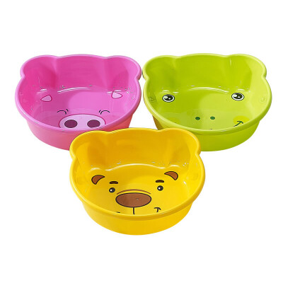 

【Jingdong Supermarket】 Camellia CHAHUA plastic wash basin basin clean basin cartoon animal washbasin 03441K