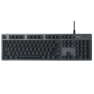 

Logitech K840 wired mechanical keyboard office mechanical keyboard aluminum panel 4 key programming