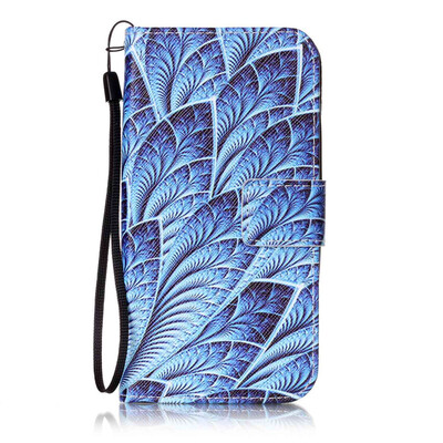 

Blue Dazzle Дизайн PU кожа флип Обложка Кошелек для карты памяти чехол для Huawei Y625