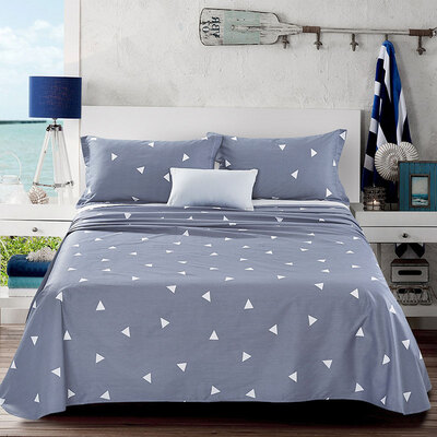 

Аинг Ксин высокой плотность хлопок листы саржевого двойным Печати листы 230 * 250см современных после того, как (серый)