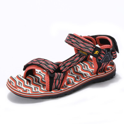 

Camel (camel) camel outdoor couple models beach shoes couple webbing Velcro skid comfortable sandals male A722162287 dark blue 41