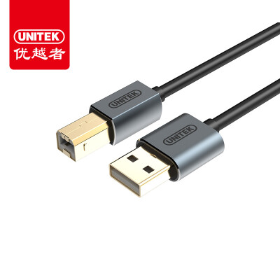 

UNITEK) high-speed USB printer cable 5 meters USB2.0 square print line AM / BM data cable Canon HP Epson HP cable Y-C421EBK