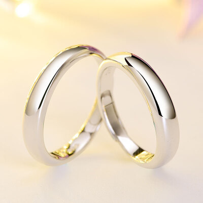 

Jane Dan JIandan 925 Silver Ring Couple Ring A pair of price live mouth adjustable simple love