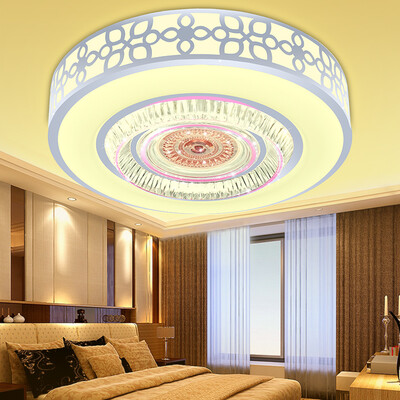 

Jingdong supermarket] Po Lihuang XD-8101 LED ceiling lamp round three-color dimming bedroom study kitchen and toilet balcony modern lighting lighting 38W