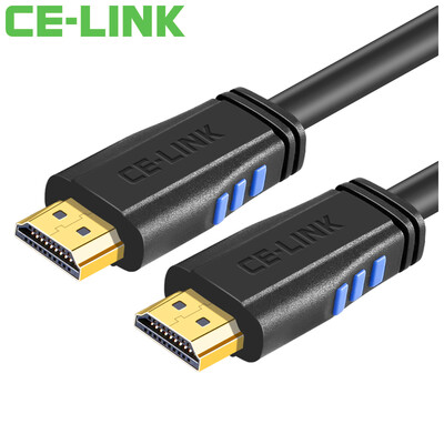

CE-LINK HDMI cable 2 m digital high-definition line version 2.0 HDMI cable 4K * 2K computer TV projector wiring 24K gold plated nylon mesh alloy black A2529