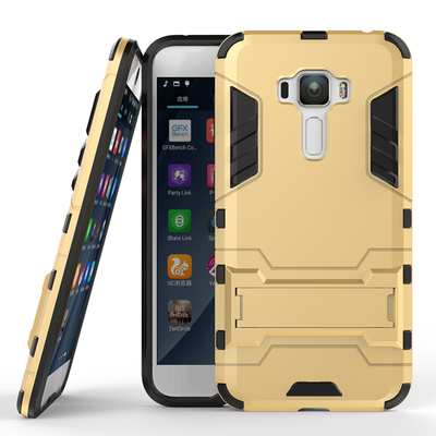 

Золотой Slim Robot Armor Kickstand Ударопрочный жесткий корпус из прочной резины для ASUS Zenfone ZD552KL