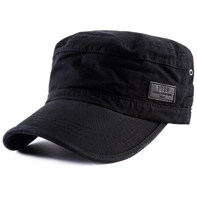 

【Jingdong Supermarket】 Han shop (hanshop) hat men and women flat top hat outdoor four seasons solid color British leisure cap shade shade cap HSM22 black uniform