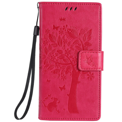 

Rose Tree Design PU Leather Flip Cover Wallet Card Holder Case for HUAWEI P8MINI