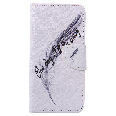 

Feather Design PU Leather Flip Cover Wallet Card Holder Case for HUAWEI P9