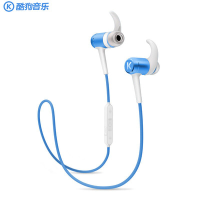 

Cool dog KUGOU small cool M1 wireless sports Bluetooth headset magnetic inhalation ear headphones long battery life all metal light cool dog blue